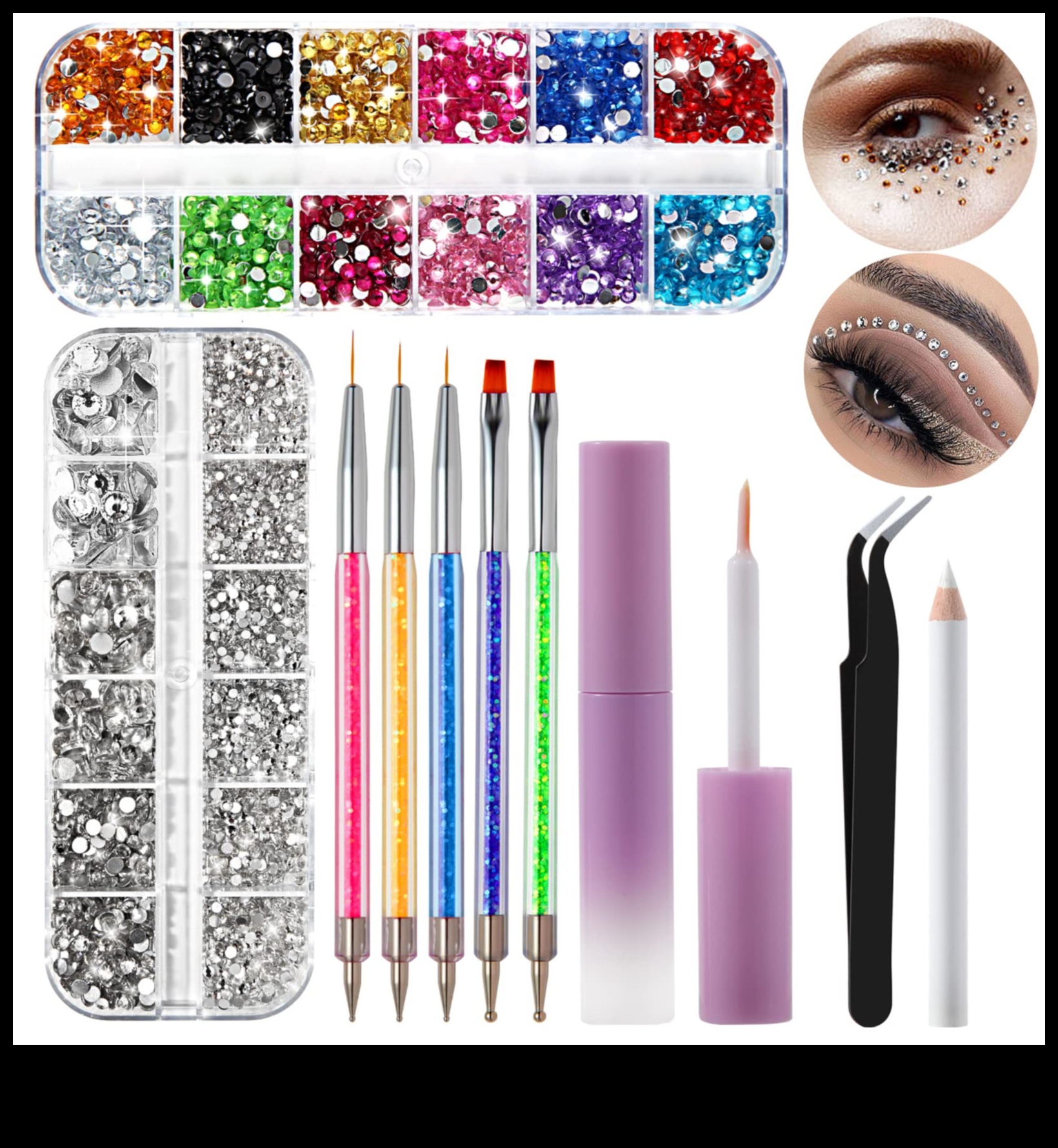 Glamorous Gems Un aspect luxos pentru instrumentele tale de machiaj 3 Bijuterii pline de farmec: explorarea instrumentelor de machiaj încrustate cu bijuterii pentru iubitorii de lux