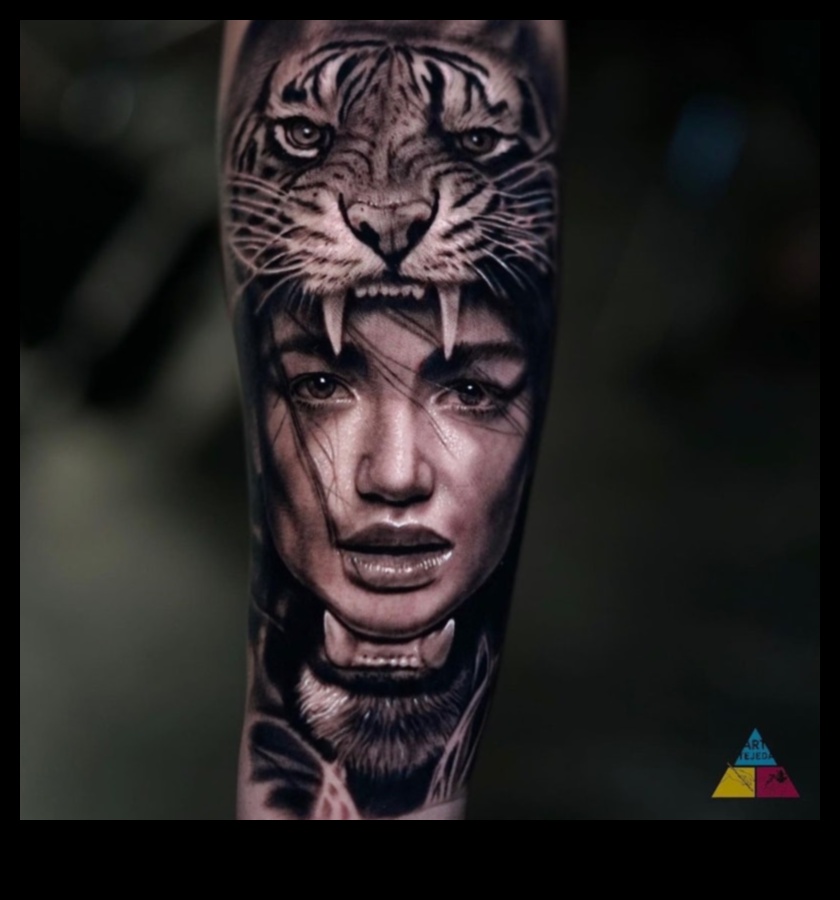 Artă vie: Realism tatuaje cu o margine modernă și artistică care rezonează frumusețea
