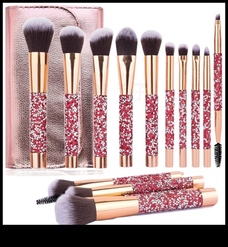 Bijuterii pline de farmec: explorarea instrumentelor de machiaj încrustate cu bijuterii pentru iubitorii de lux