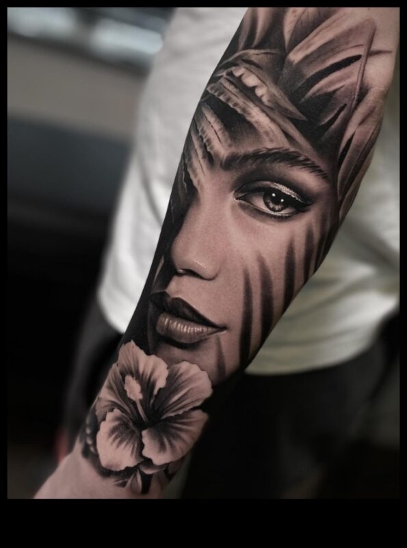 Artă vie: Realism tatuaje cu o margine modernă și artistică care rezonează frumusețea